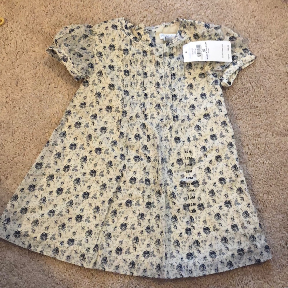 Ralph Lauren Baby Girl Dress! 12M - Blue and Cream